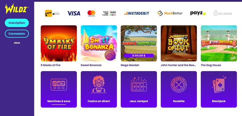 Casino en ligne interac à Canada